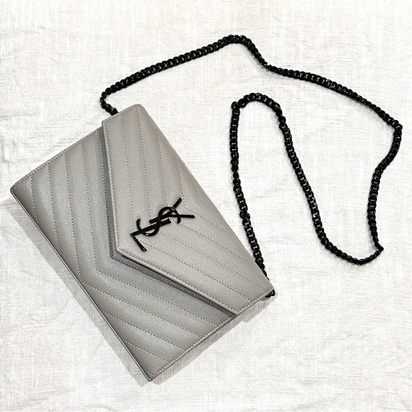 Saint Laurent - YSL Monogram Large Wallet on Chain - Picture 1 of 4